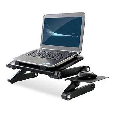 Imagem de T8 Mesa Multifuncional Para Notebook Dobrável Com Cooler Preta (BSL-MESA-3)