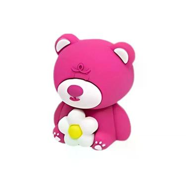 Imagem de Borracha Molin do Brasil Hello, Mr. Bear com Apagamento Impecável em Formato 3D de Ursinho 1 Unidade Rosa Escuro
