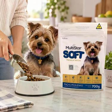 Imagem de Ração Multistar Soft Premium Special Macia Frango e Arroz Cães Adultos