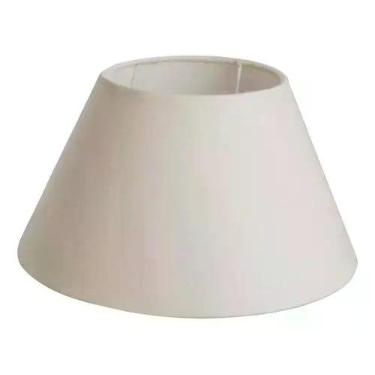 Imagem de Cúpula para abajur luminaria 10x20x30cm de tecido algodão soquete Naci