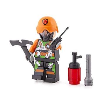 Imagem de Boneco de Plástico Articulado (Block Heroes Missão Bombeiros) Bl595 Rick