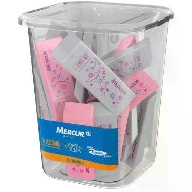 Imagem de Borracha Decorada TR ROSA/BRANCA - Mercur