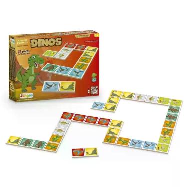 Imagem de Jogo de Dominó Dinos -Junges