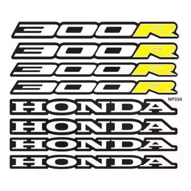 Imagem de Adesivos Kit Ploter De Roda Moto Honda Cb300r Amarelo - Resitank