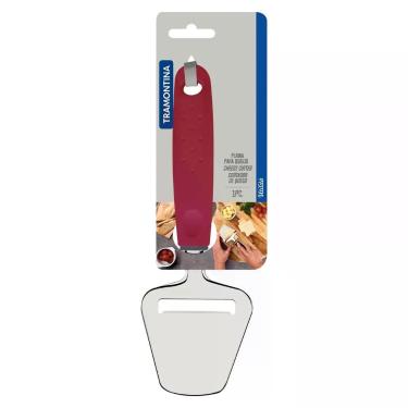 Imagem de Cortador De Queijo Tramontina Utilità Aço Inox Vermelho