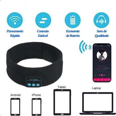 Imagem de Faixa de Cabeça Bluetooth para Dormir e Exercícios - LIPPIN