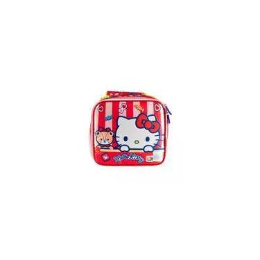 Imagem de Lancheira Térmica Escolar Feminina Hello Kitty Vermelha U / Vermelho