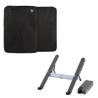 Imagem de Kit Capa para Notebook Gravity 15,6 a 16 Polegadas e Suporte para Note