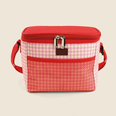 Imagem de Bolsa Térmica Vichy Rosa 5L - A\CASA