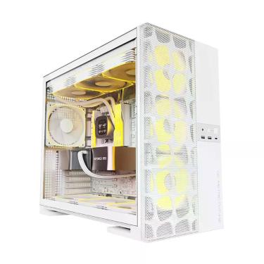 Imagem de Gabinete Gamer Geometric Future Model 5 Vent Com 5 Fans ARGB Branco