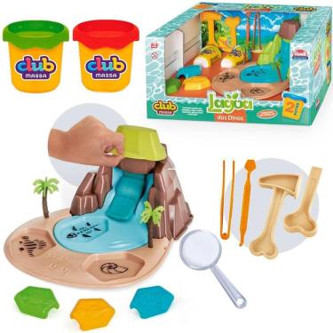 Imagem de Lagoa Dos Dinossauros Massinha De Modelar Club Massa - Usual Brinquedo