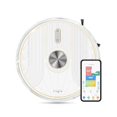 Imagem de Robô Aspirador Ropo Glass 5 Limpeza inteligente 4 em 1 com esterilização por LED UV tecnologia LIDAR