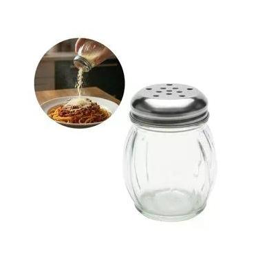 Imagem de Porta Queijo Ralado Dispenser Óregano Tempero Cozinha Vidro