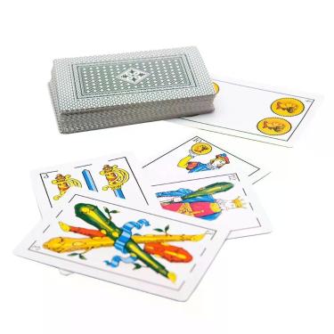 Imagem de Kit 6 Baralhos Espanhol Truco 50 Folhas De Papel
