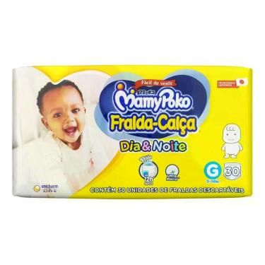 Imagem de MamyPoko Dia&Noite Calça 30 unidades Tamanho G