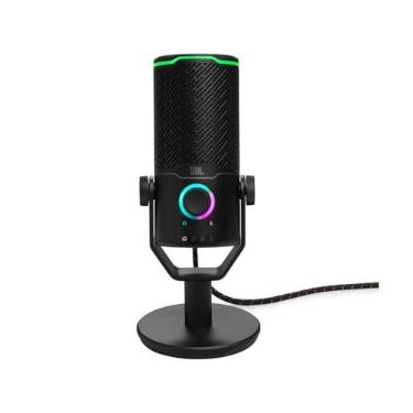 Imagem de JBL, Microfone Com Fio, Quantum Stream Studio, Luzes RGB, USB - Preto