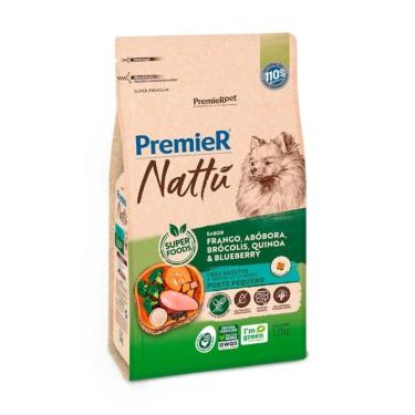 Imagem de Ração Premier Nattu para Cães Adultos de Raças Pequenas Sabor Abóbora 