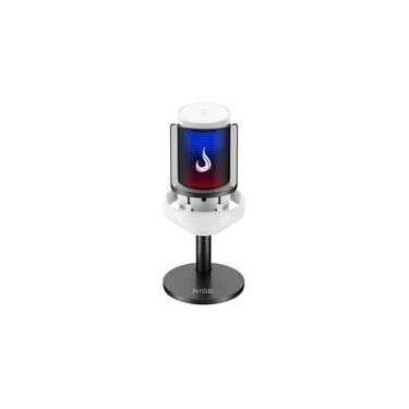 Imagem de Microfone Gamer Rise Mode Elite 05 RGB, USB-C Condensador, Setup White, Branco - RM-ME-05-W