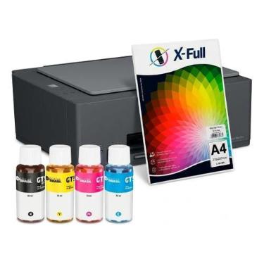 Imagem de Kit Tinta Compatíveis HP GT E Papel Fotografico 180g A4 - Bulk Ink do 