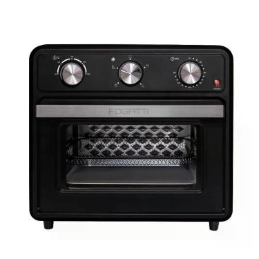 Imagem de Forno Fryer Air Fryer Fogatti Forno Fryer Eletrico 22L Preto com Timer de 60 Minutos Grelha 110V