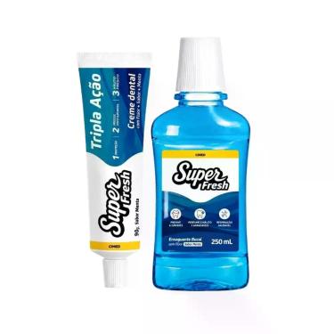 Imagem de Enxaguante Bucal Super Fresh Menta 250ml Cimed Creme Dental Super Fres