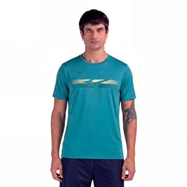 Imagem de Camiseta de Treino Mizuno Energy Stamp III Masculina, M, Azul