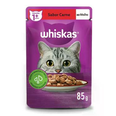 Imagem de Ração Úmida Whiskas Sabor Carne 85g
