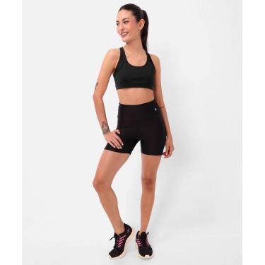 Imagem de Short Feminino Fitness Bolso Tule DelRio Preto-76141, Preto, P
