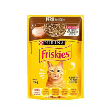 Imagem de Sachê Friskies Peru ao Molho 85g  Purina Caixa Fechada com 15 Unidades