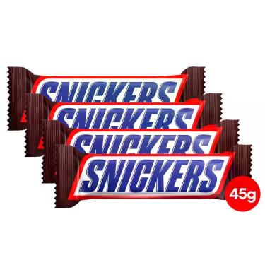 Imagem de Kit 4 Chocolate Snickers Original 45g - Mars