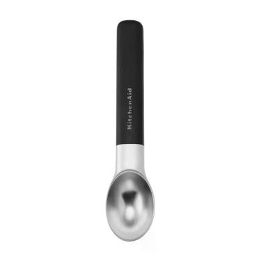 Imagem de Colher de Sorvete KitchenAid Preta Concha para Açaí Sobremesa Scoop em
