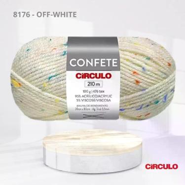 Imagem de Lã Confete 100g 210m Fio Macio para Crochê, Tricô, Roupas de Inverno e