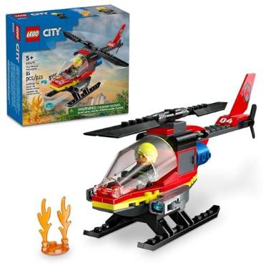 Imagem de LEGO Set City Fire 60411 Helicóptero de Resgate dos Bombeiros 85 peças