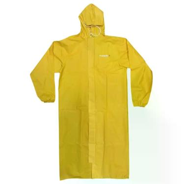Imagem de Capa Chuva Pvc Gg Amarela C/ tiras autocolantes/Ziper Reforcada - Pion