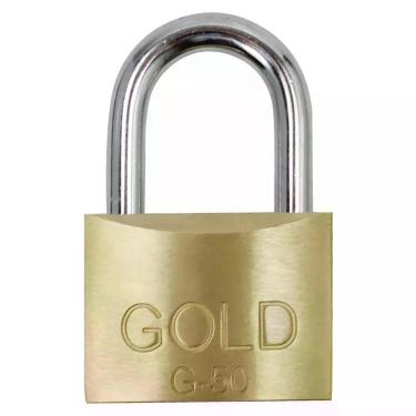 Imagem de Cadeado Gold 50 MM Latão Maciço - 2 Chaves