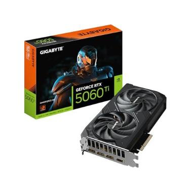 Imagem de Gigabyte Placa de vídeo GeForce RTX 5060 Ti WINDFORCE 8G - 8GB GDDR7, 128bit, PCI-E 5.0, 2572MHz Core Clock, 3 x DisplayPort, 1 x HDMI, GV-N506TWF2-8GD