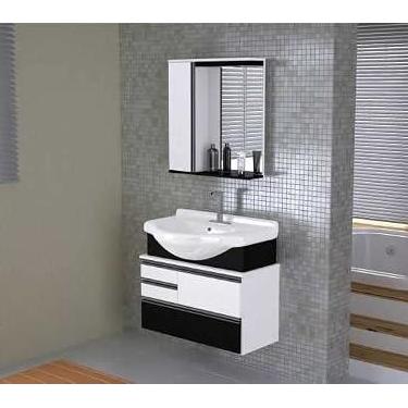 Imagem de Armario Banheiro Kit Firenze 83,5CM Preto