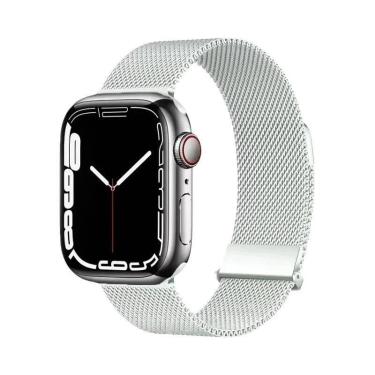 Imagem de Pulseira De Metal Milanese Loop De 44mm 40mm 45mm 41mm Para Apple Watc