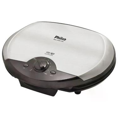 Imagem de Grill e Sanduicheira Philco Jumbo Steel 1500W Grelha 4 Hambúrgueres Pl