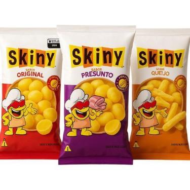 Imagem de Kit 50 Salgadinhos Skiny de milho 35g sabores variados