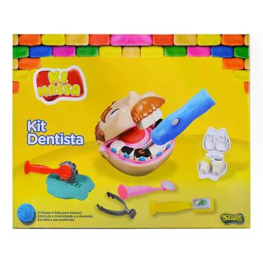 Imagem de Massinha Ki Massa Kit Dentista - com Acessórios
