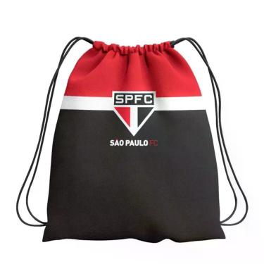Imagem de Saco Poker Clube São Paulo - Ptobcoverm Pto-bco-verm Preto Bivolt Único