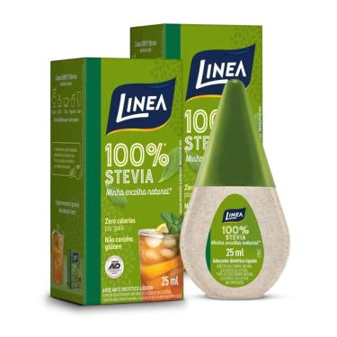 Imagem de Adoçante Linea Stevia líquido sem glúten 60 mL - 2 Unidades