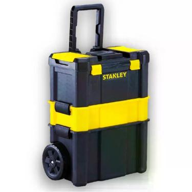 Imagem de Caixa Organizadora para Ferramentas Essential STST18631 3 em 1 com Rodas Amarelo e Preto Stanley
