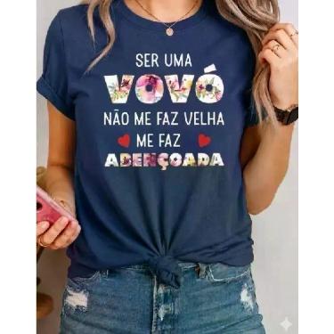 Imagem de Camiseta Feminina Evangélica Ser Uma Vovó Não Me Faz Velha Me Faz Aben