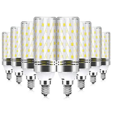 Imagem de YGS-Tech Lâmpada LED E12, lâmpada branca quente de 3000K, lâmpada de milho LED de 16 W 1500 lm, equivalente a lâmpada incandescente de 120 W, luz de milho LED não regulável para iluminação de
