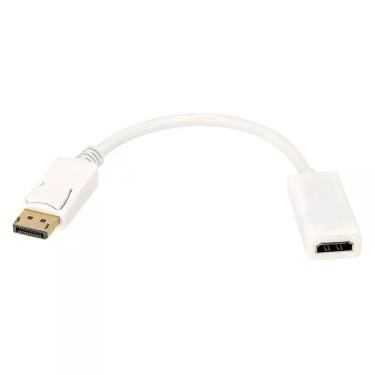 Imagem de Kit com 10 Adaptador DisplayPort para HDMI Branco - CIRILO CABOS