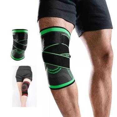 Imagem de JOELHEIRA TENSOR ARTICULADA AJUSTÁVEL NEOPRENE CORRIDA Exercício Funci