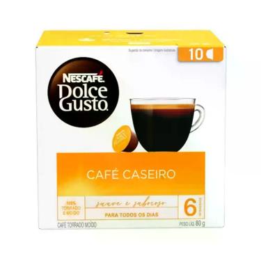 Imagem de Café Caseiro em Cápsulas Dolce Gusto 80g - Nescafé, Café Caseiro, 10