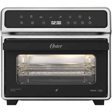 Imagem de Forno e Fryer 25L Oster Inox Digital Pro 8 em 1, 110V